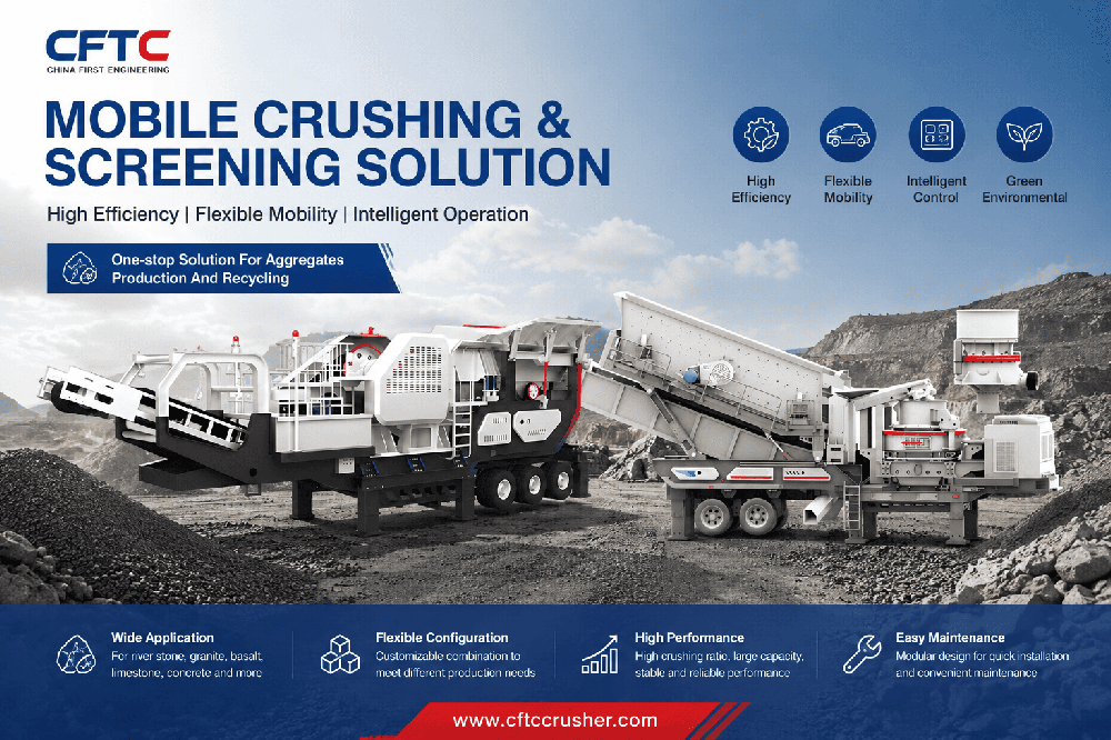 Portable River Stone Crushing and Sand Making Plant - Solusi Pabrik Pemecah Batu